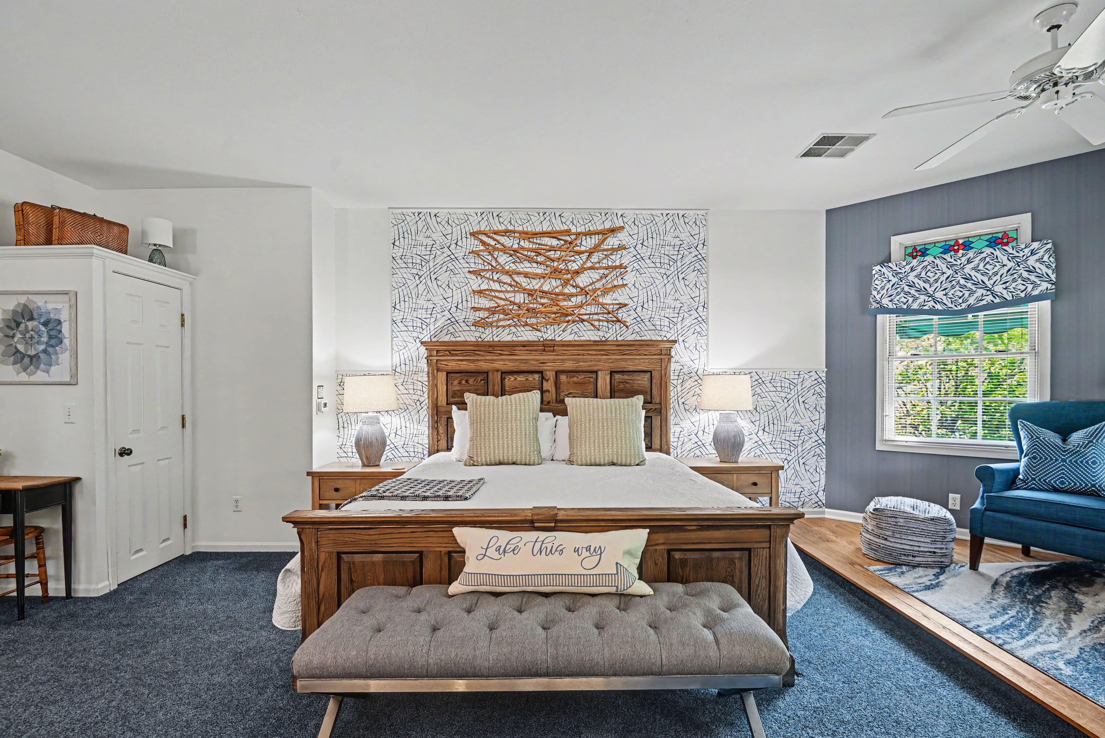 view of king size bed